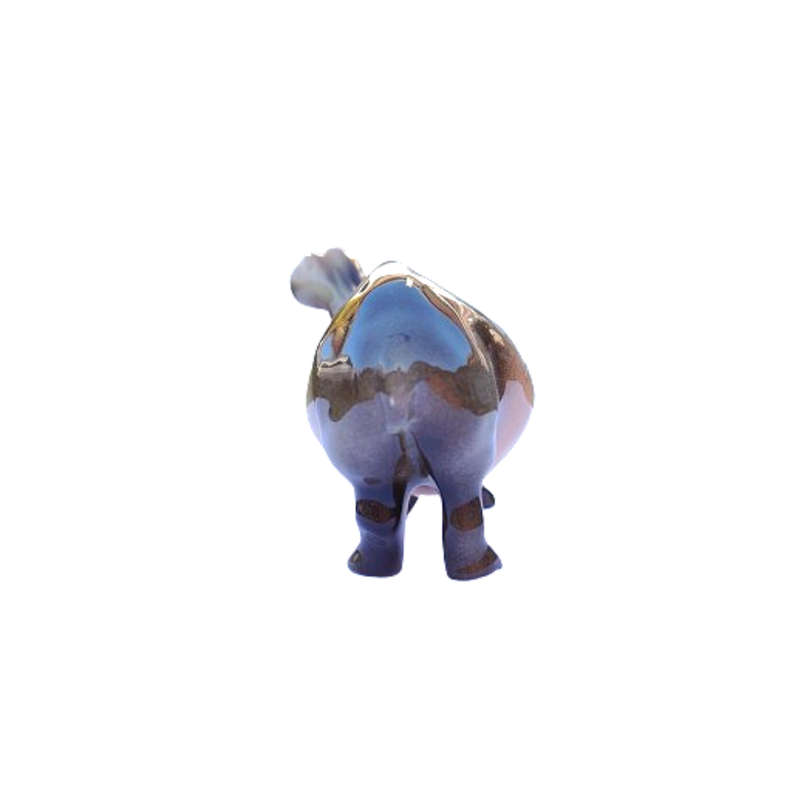 Cheval Pottery Hippopotamus Standing Figurine