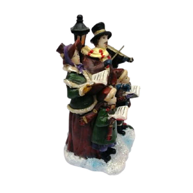 Christmas Decoration of Four Caroling Figurine