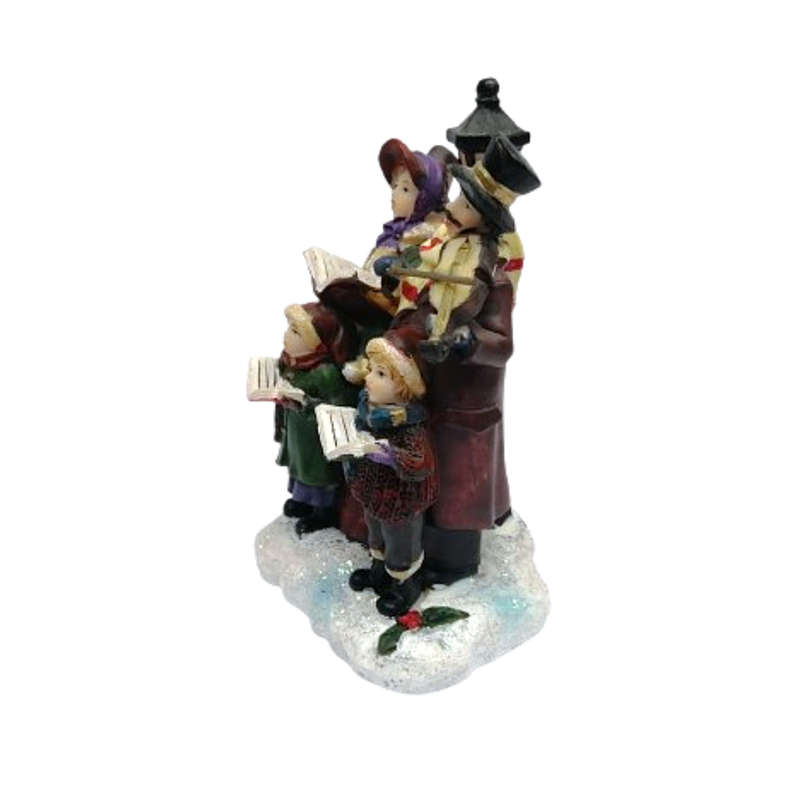 Christmas Decoration of Four Caroling Figurine