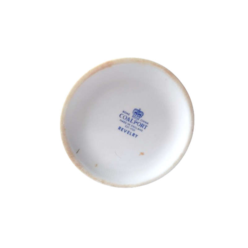 Coalport Revelry Blue with Cupids Gold Trim Duo Cup and Saucer