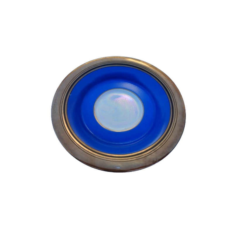 Crown Devon Fine Bone China Blue Gold and Pearl Duo