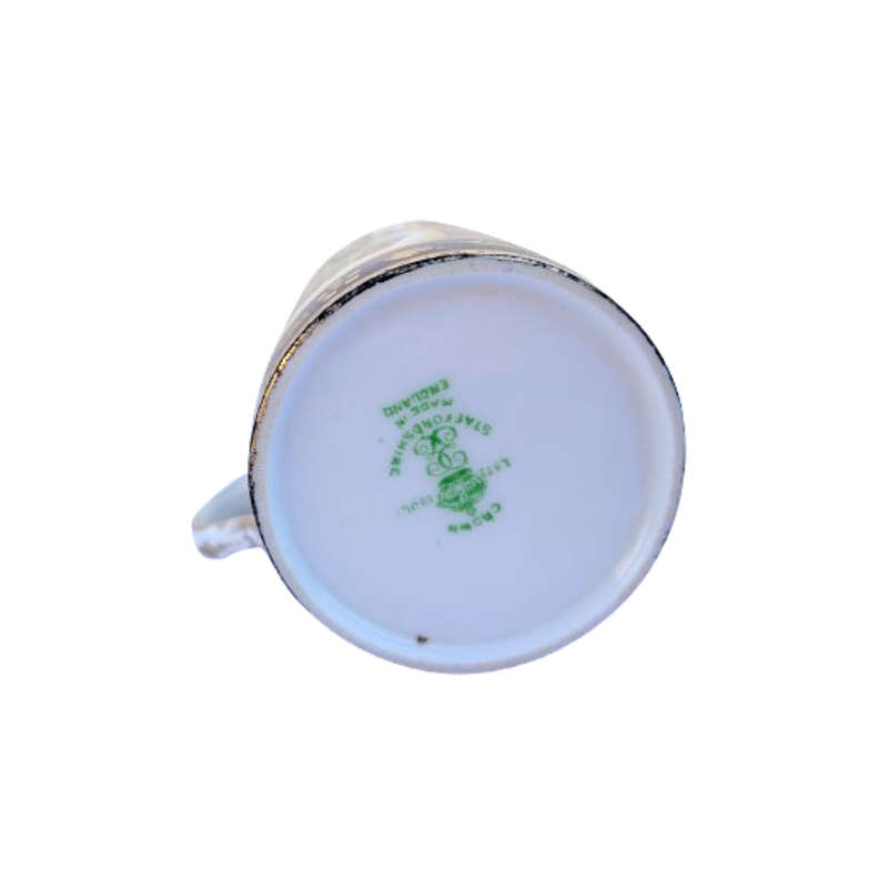 Crown Staffordshire Antique Navy and Gold Duo no 5767