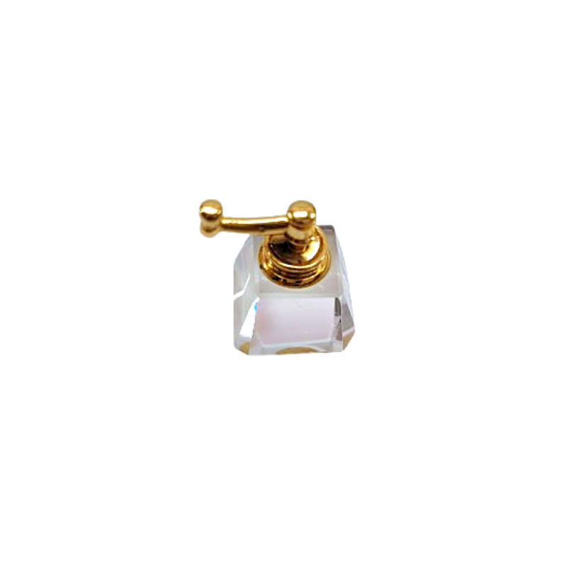 Byzantium Crystal Coffee Grinder with a Gold Handle