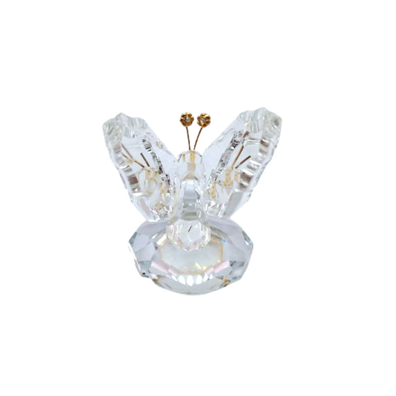 Byzantium Crystal Large Butterfly with Gold Feelers