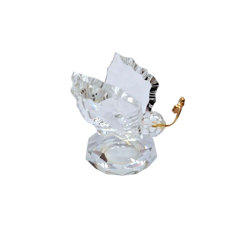 Byzantium Crystal Large Butterfly with Gold Feelers