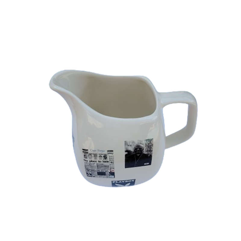 South African Decorative Ceramics Milk Jug Newspaper
