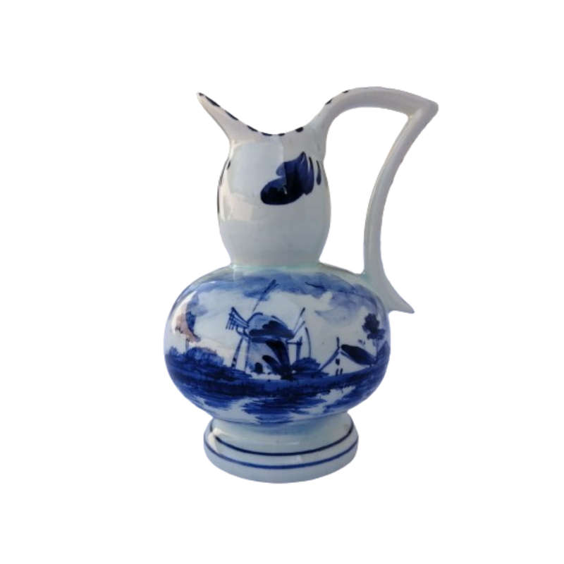 Delft hand Painted Holland Windmill Jug