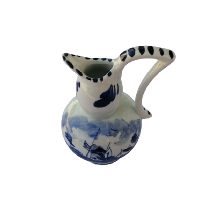 Delft hand Painted Holland Windmill Jug