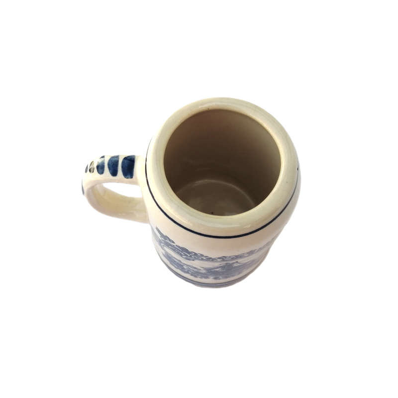 Delft Holland Blue and White Sailboat and Windmill Mug