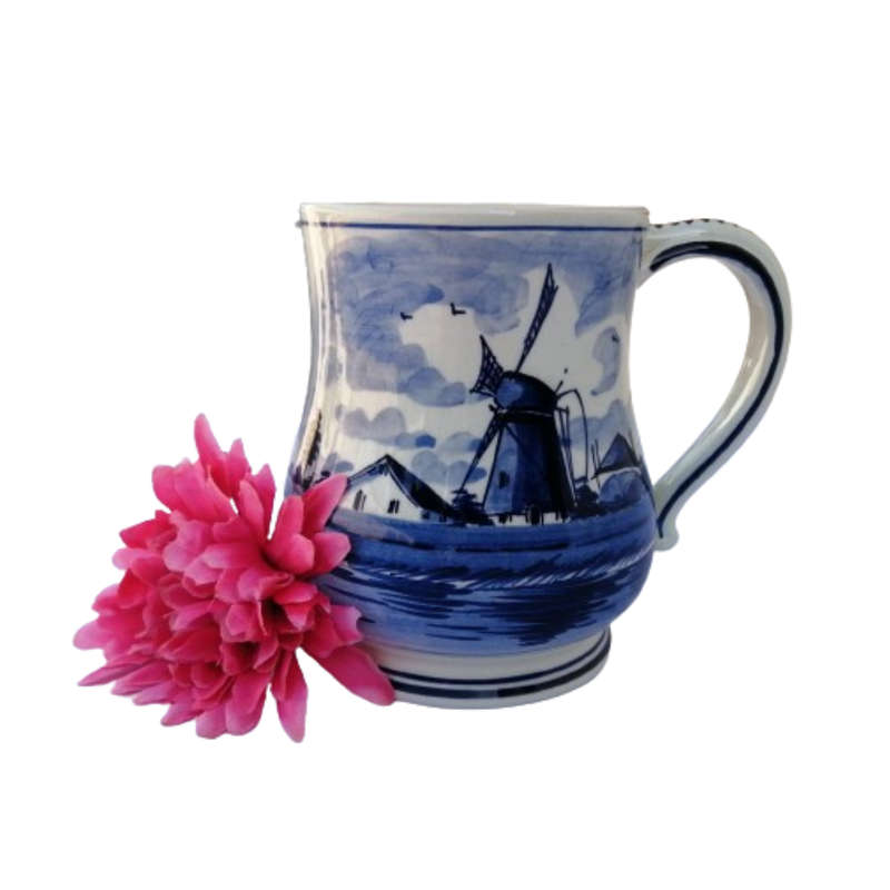 Delft hand Painted Holland Blauw 1635 Large Mug