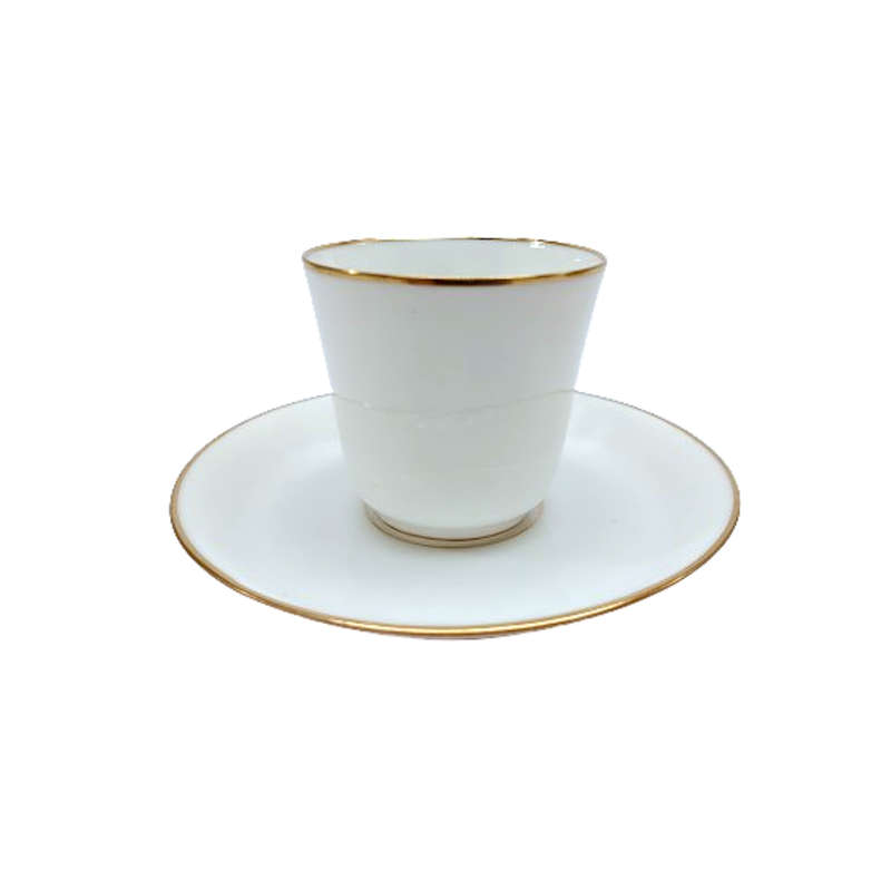Art Nouveau Dragonfly Handle Demitasse Duo 1900s