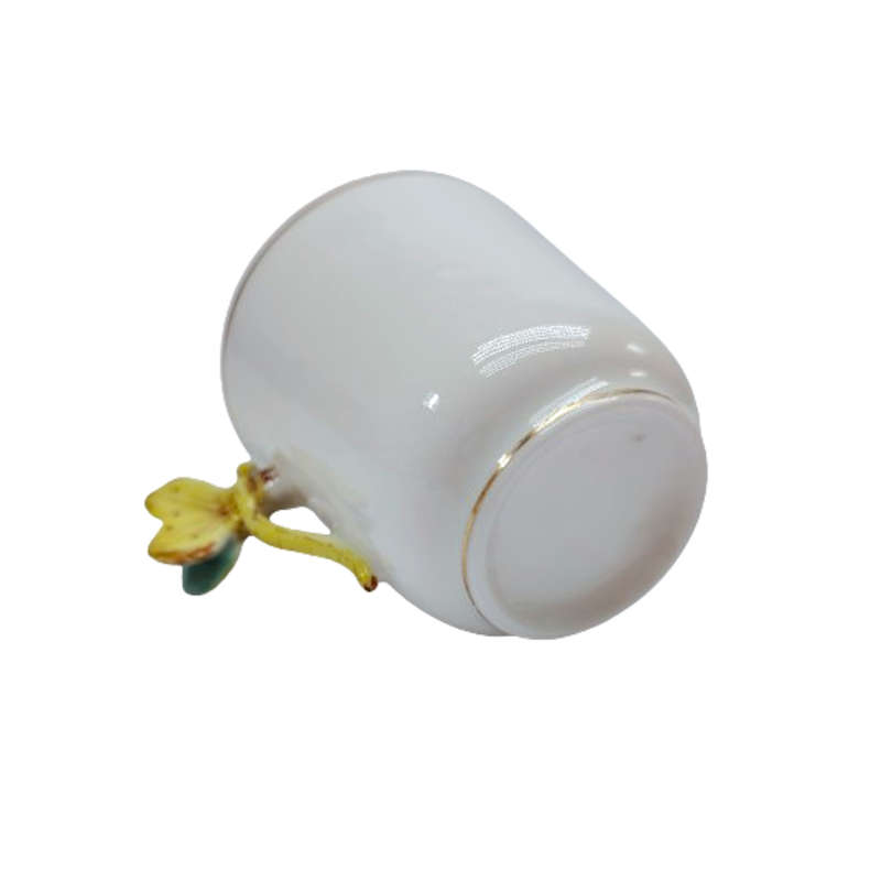 Art Nouveau Dragonfly Handle Demitasse Duo 1900s