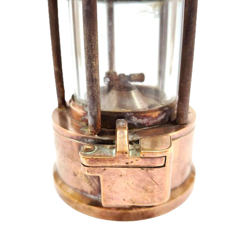 Vintage Eccles Type GRS M & Q Miner's Safety Lamp The Protector Lamp & Lighting Co Ltd