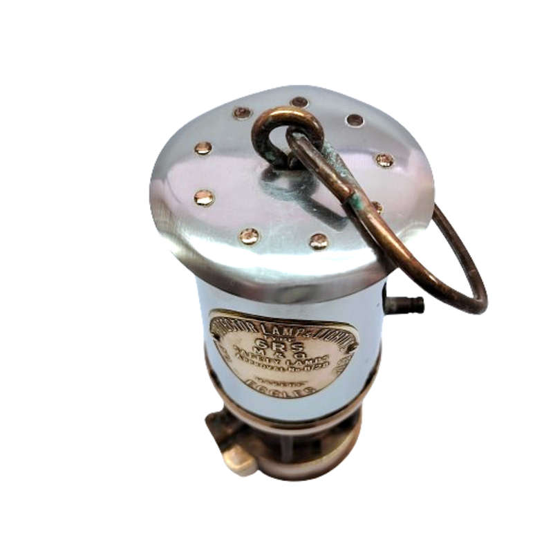 Vintage Eccles Type GRS M & Q Miner's Safety Lamp The Protector Lamp & Lighting Co Ltd
