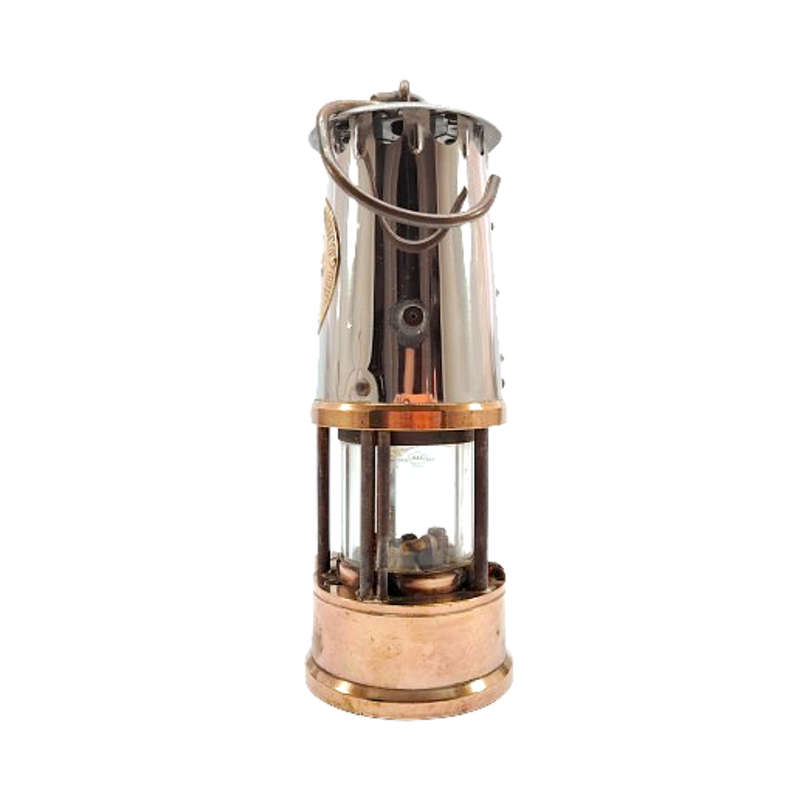 Vintage Eccles Type GRS M & Q Miner's Safety Lamp The Protector Lamp & Lighting Co Ltd