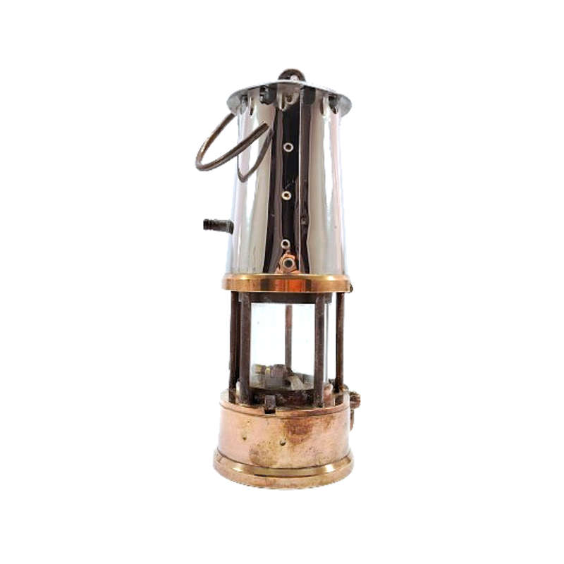 Vintage Eccles Type GRS M & Q Miner's Safety Lamp The Protector Lamp & Lighting Co Ltd