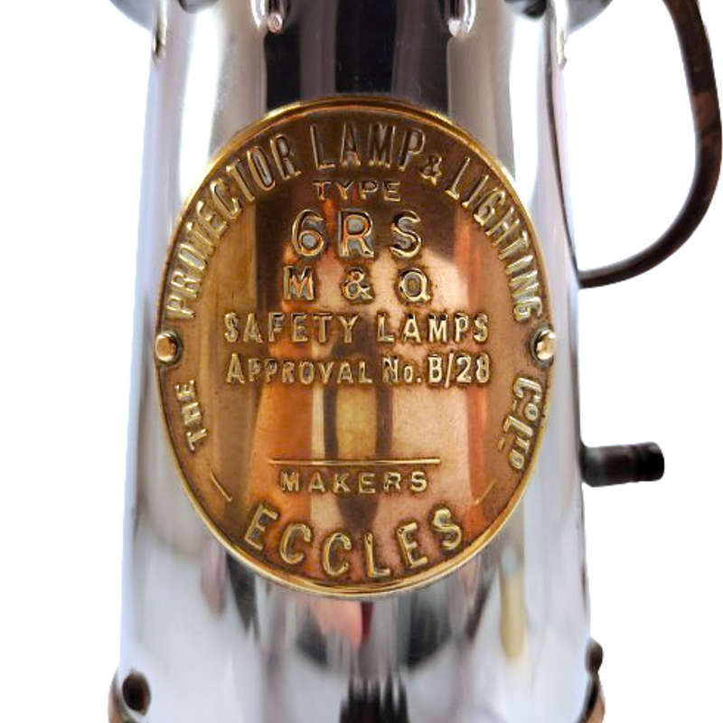 Vintage Eccles Type GRS M & Q Miner's Safety Lamp The Protector Lamp & Lighting Co Ltd