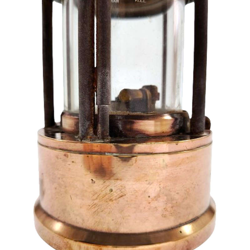 Vintage Eccles Type GRS M & Q Miner's Safety Lamp The Protector Lamp & Lighting Co Ltd