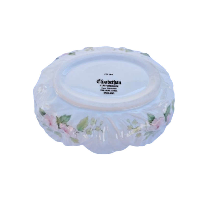 Elizabethan Staffordshire Porcelain Pastel Bowl