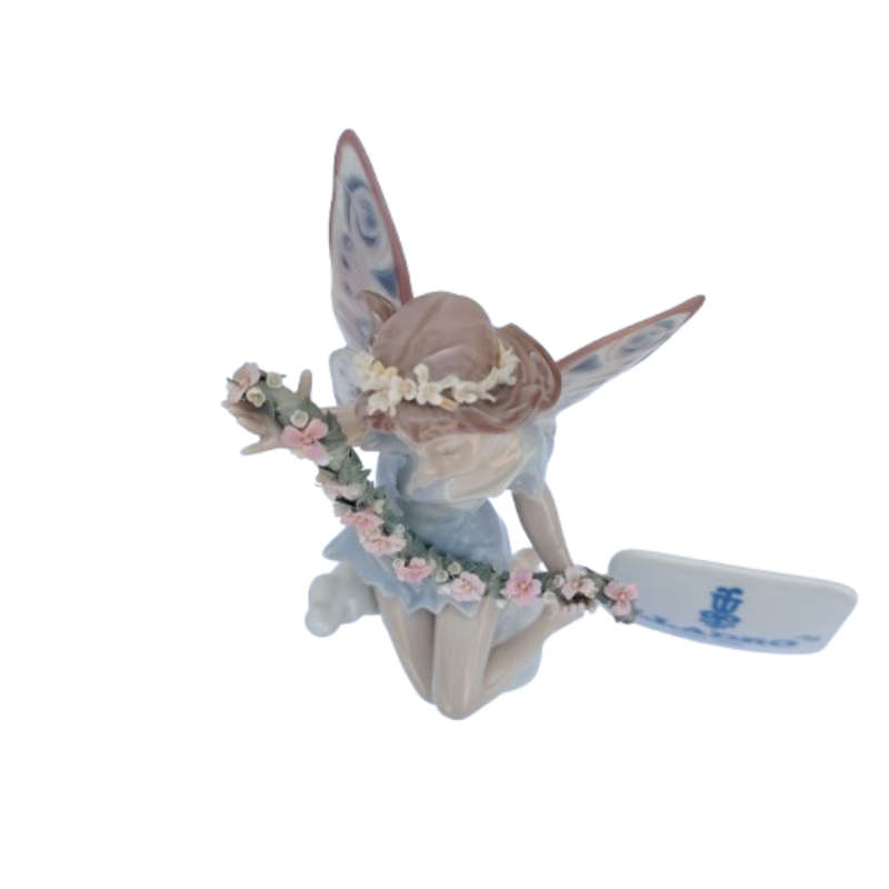 Lladro Figurine Fairy Garland Flowers #5861