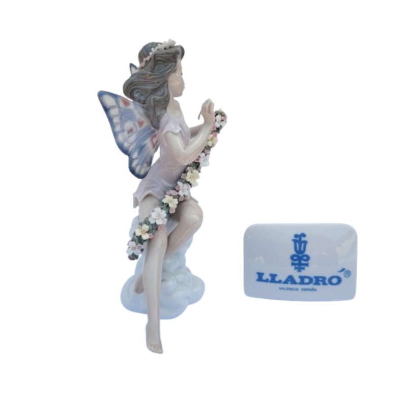 Lladro Figurine Fairy Garland Flowers #5860