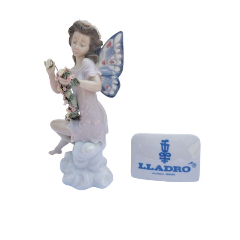 Lladro Figurine Fairy Garland Flowers #5860