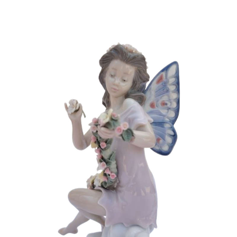 Lladro Figurine Fairy Garland Flowers #5860
