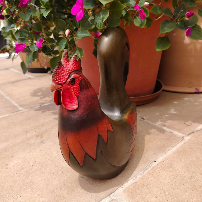 Feathers of Knysna carved and hand painted Male Rooster Ltd Bird