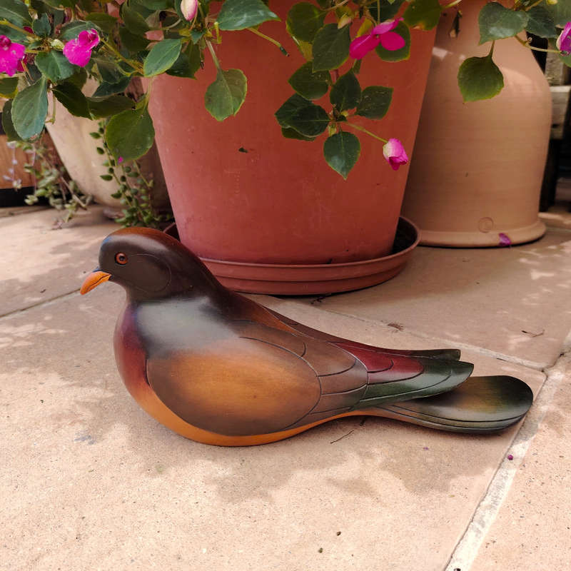 Feathers of Knysna carved and hand painted Female Dove Ltd Bird