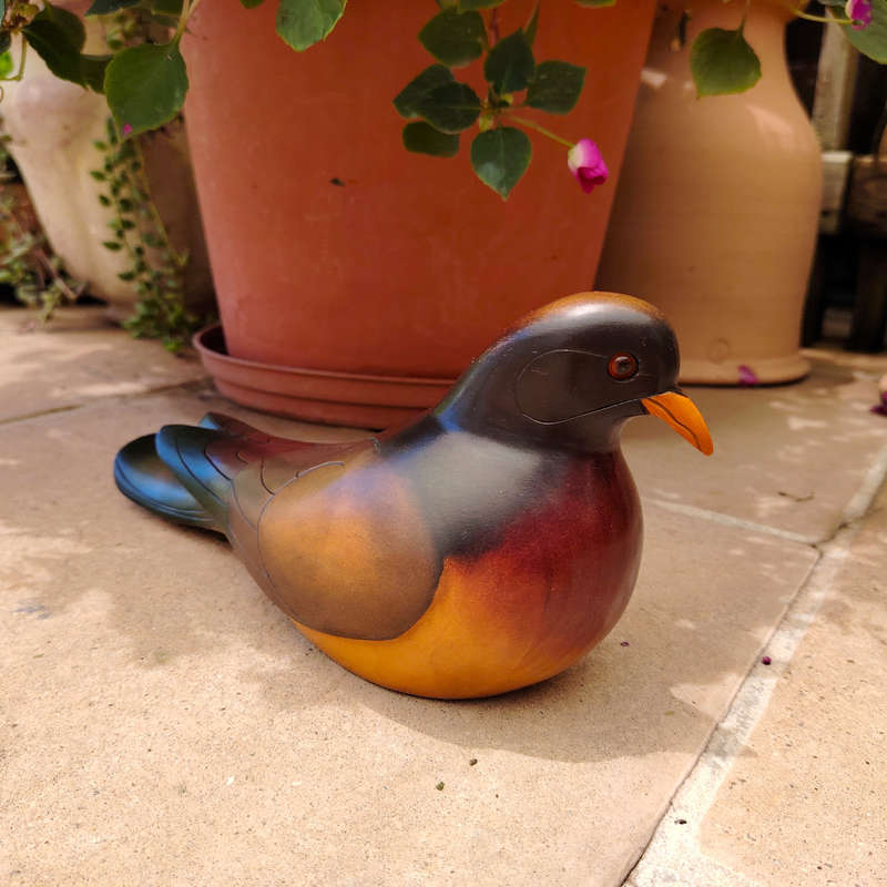 Feathers of Knysna carved and hand painted Female Dove Ltd Bird