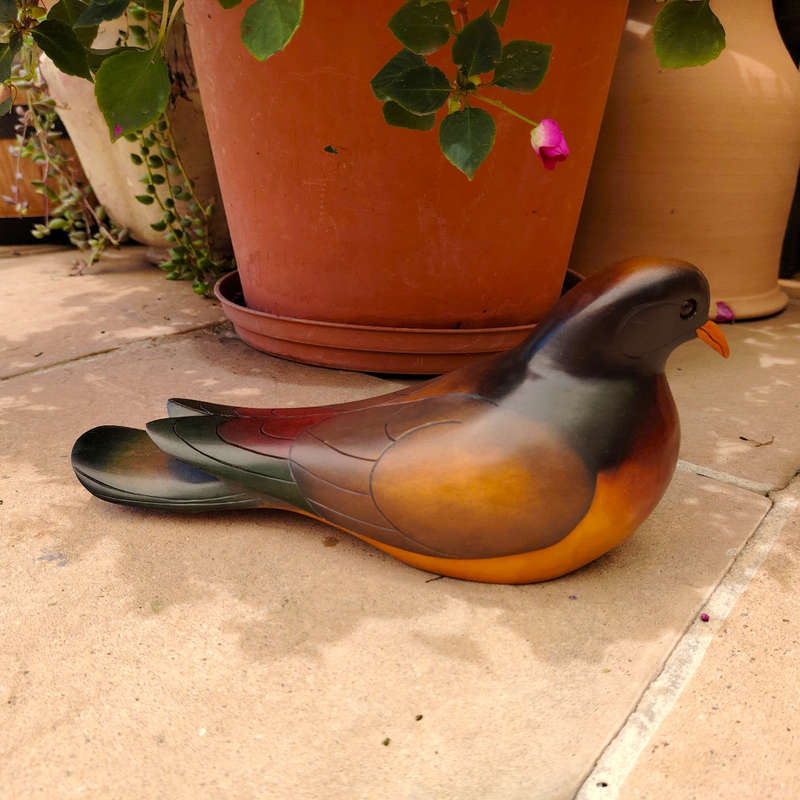 Feathers of Knysna carved and hand painted Female Dove Ltd Bird