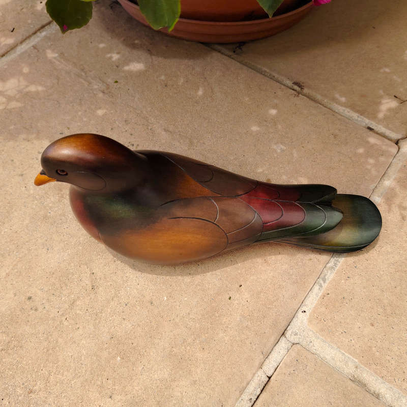 Feathers of Knysna carved and hand painted Female Dove Ltd Bird