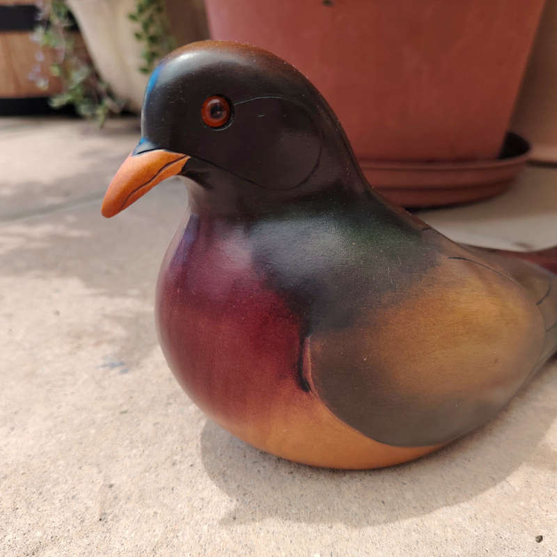 Feathers of Knysna carved and hand painted Female Dove Ltd Bird