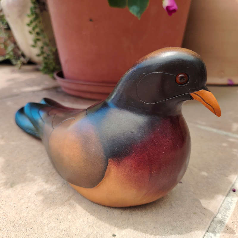 Feathers of Knysna carved and hand painted Female Dove Ltd Bird