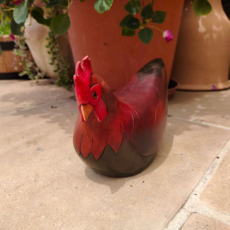 Feathers of Knysna carved and hand painted Female Hen Ltd Bird