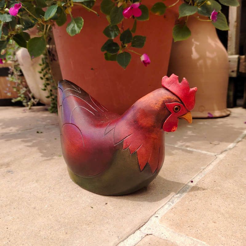 Feathers of Knysna carved and hand painted Female Hen Ltd Bird