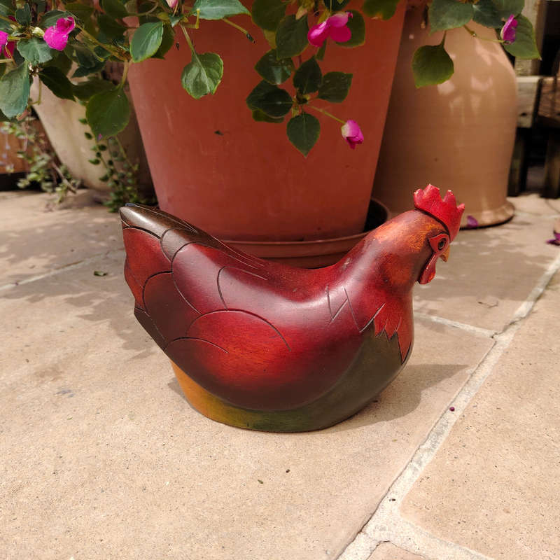 Feathers of Knysna carved and hand painted Female Hen Ltd Bird