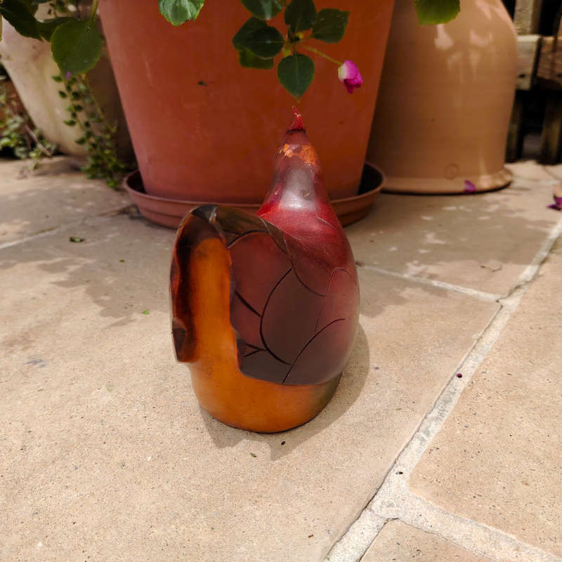 Feathers of Knysna carved and hand painted Female Hen Ltd Bird