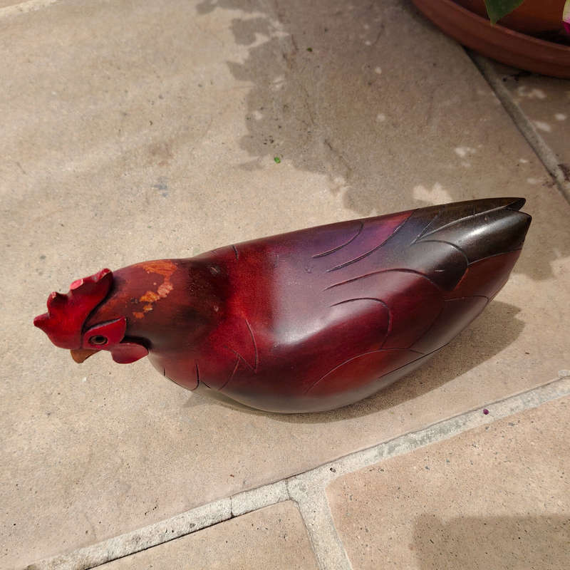 Feathers of Knysna carved and hand painted Female Hen Ltd Bird