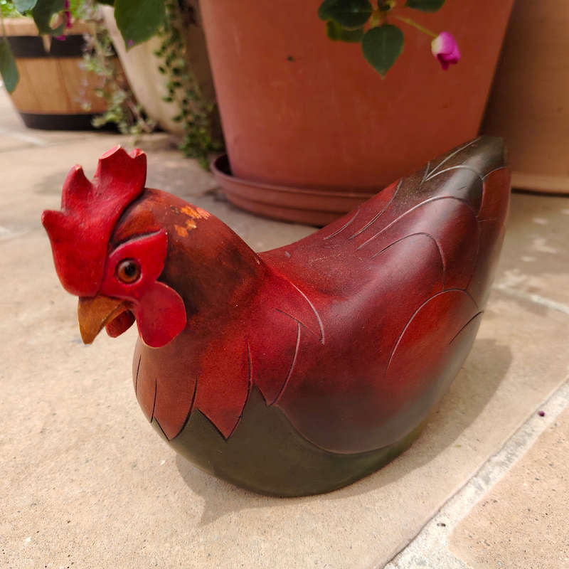 Feathers of Knysna carved and hand painted Female Hen Ltd Bird