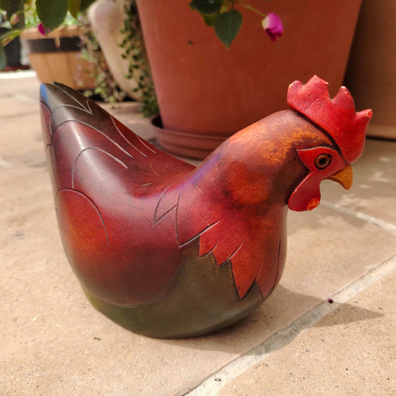 Feathers of Knysna carved and hand painted Female Hen Ltd Bird