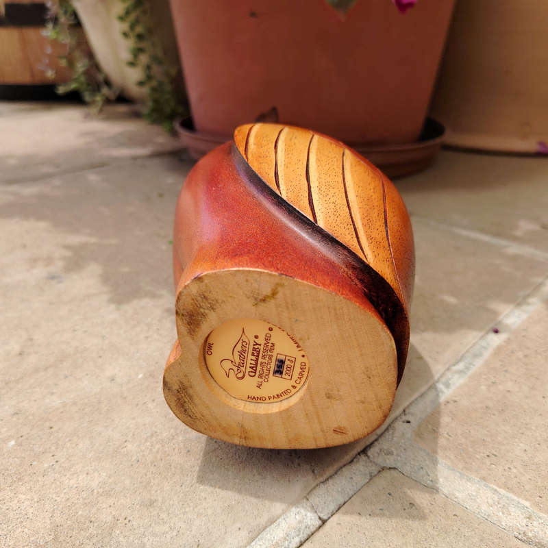 Feathers of Knysna carved and hand painted Male Owl Ltd Bird