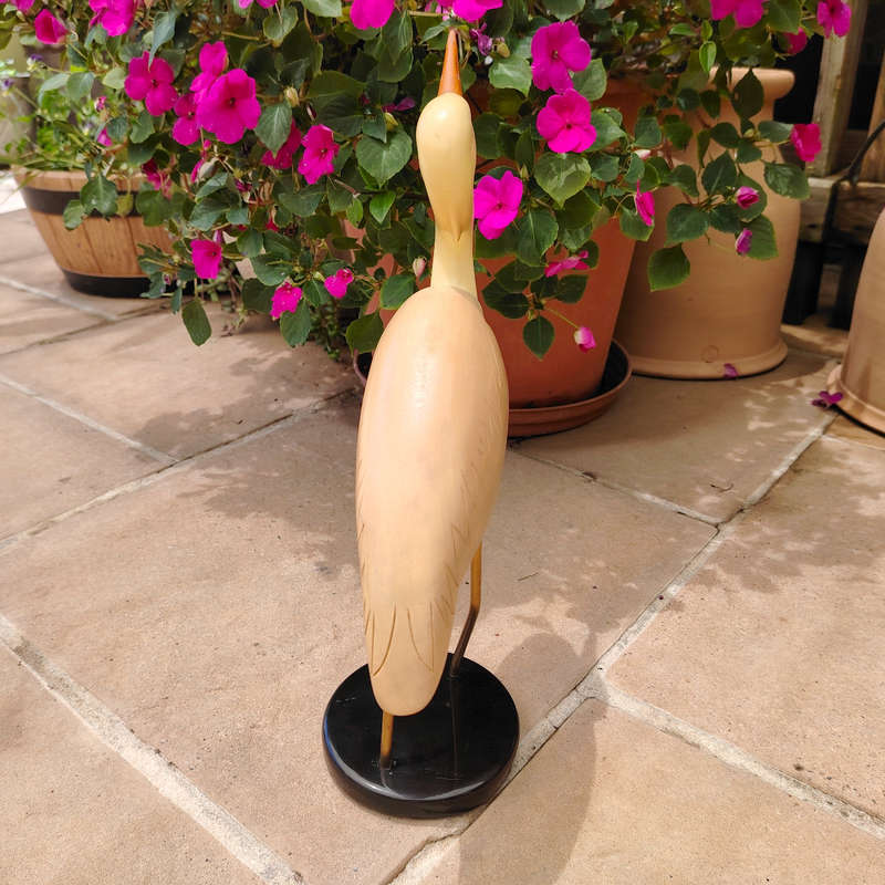 Feathers of Knysna carved and hand painted Cattle Egret Ltd Bird