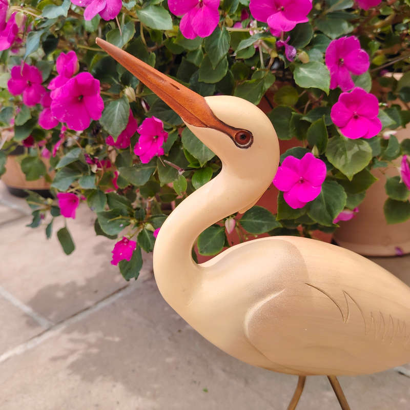 Feathers of Knysna carved and hand painted Cattle Egret Ltd Bird