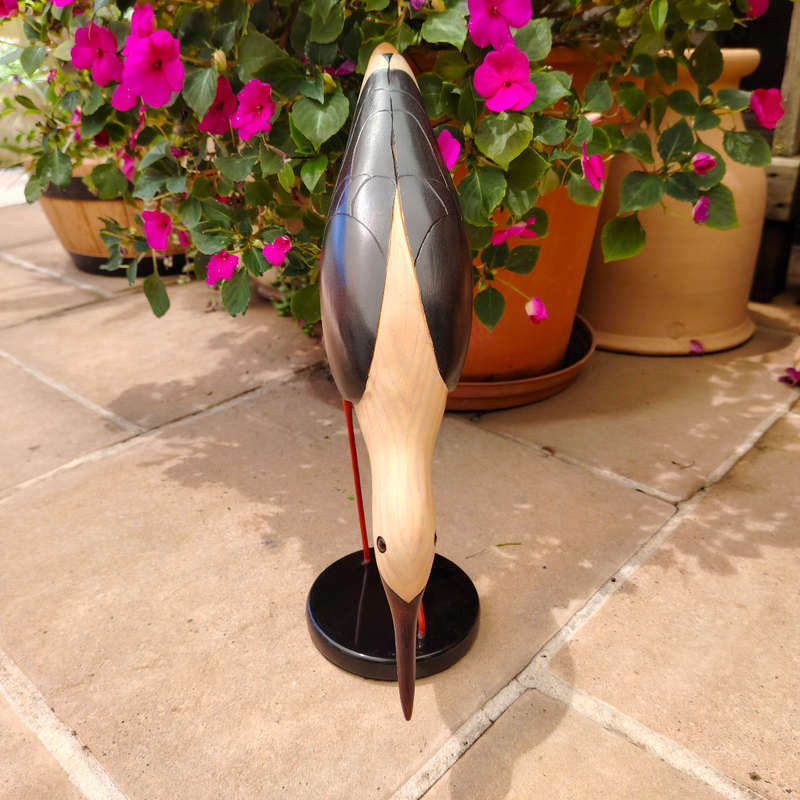 Feathers of Knysna carved and hand painted Female Stilt Ltd Bird