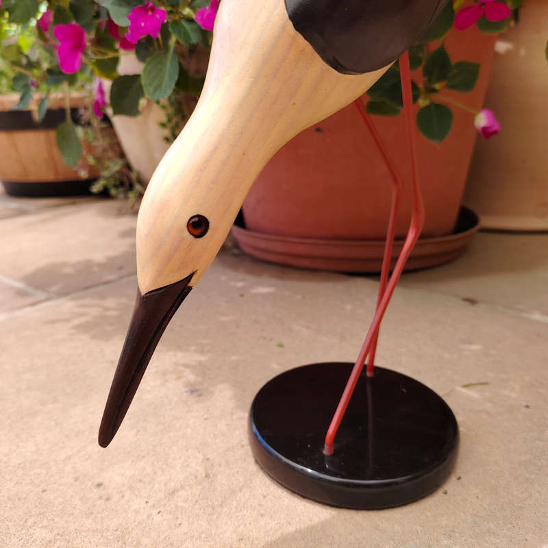 Feathers of Knysna carved and hand painted Female Stilt Ltd Bird