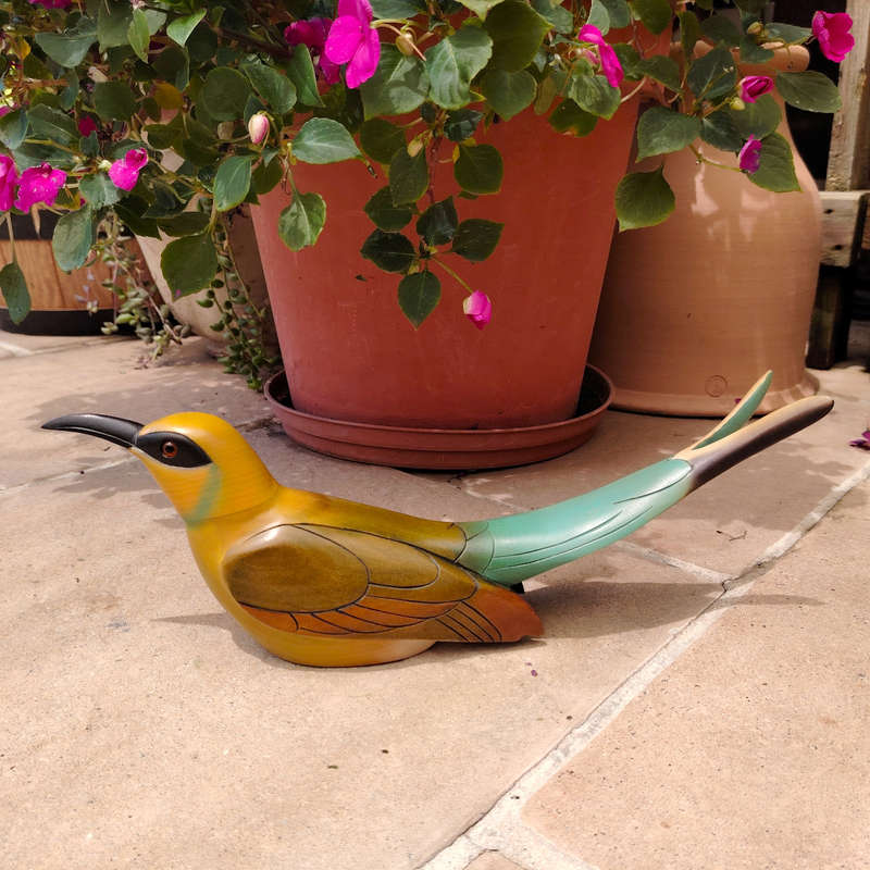 Feathers of Knysna carved and hand painted Male Swallowtail Bee-Eater Ltd Bird