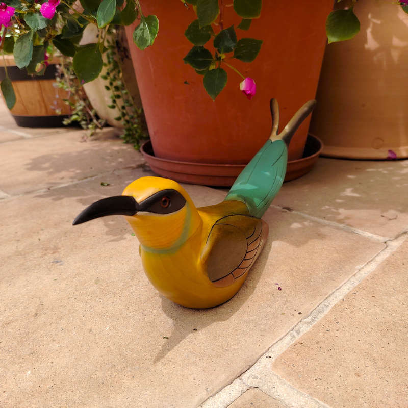 Feathers of Knysna carved and hand painted Male Swallowtail Bee-Eater Ltd Bird