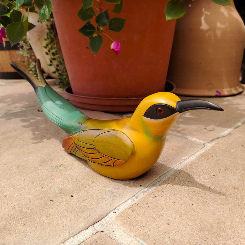 Feathers of Knysna carved and hand painted Male Swallowtail Bee-Eater Ltd Bird