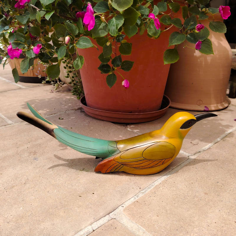 Feathers of Knysna carved and hand painted Male Swallowtail Bee-Eater Ltd Bird